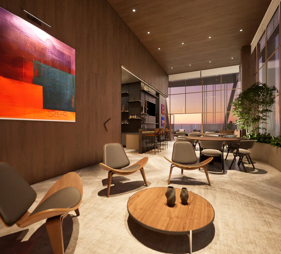 Rooftop lounge